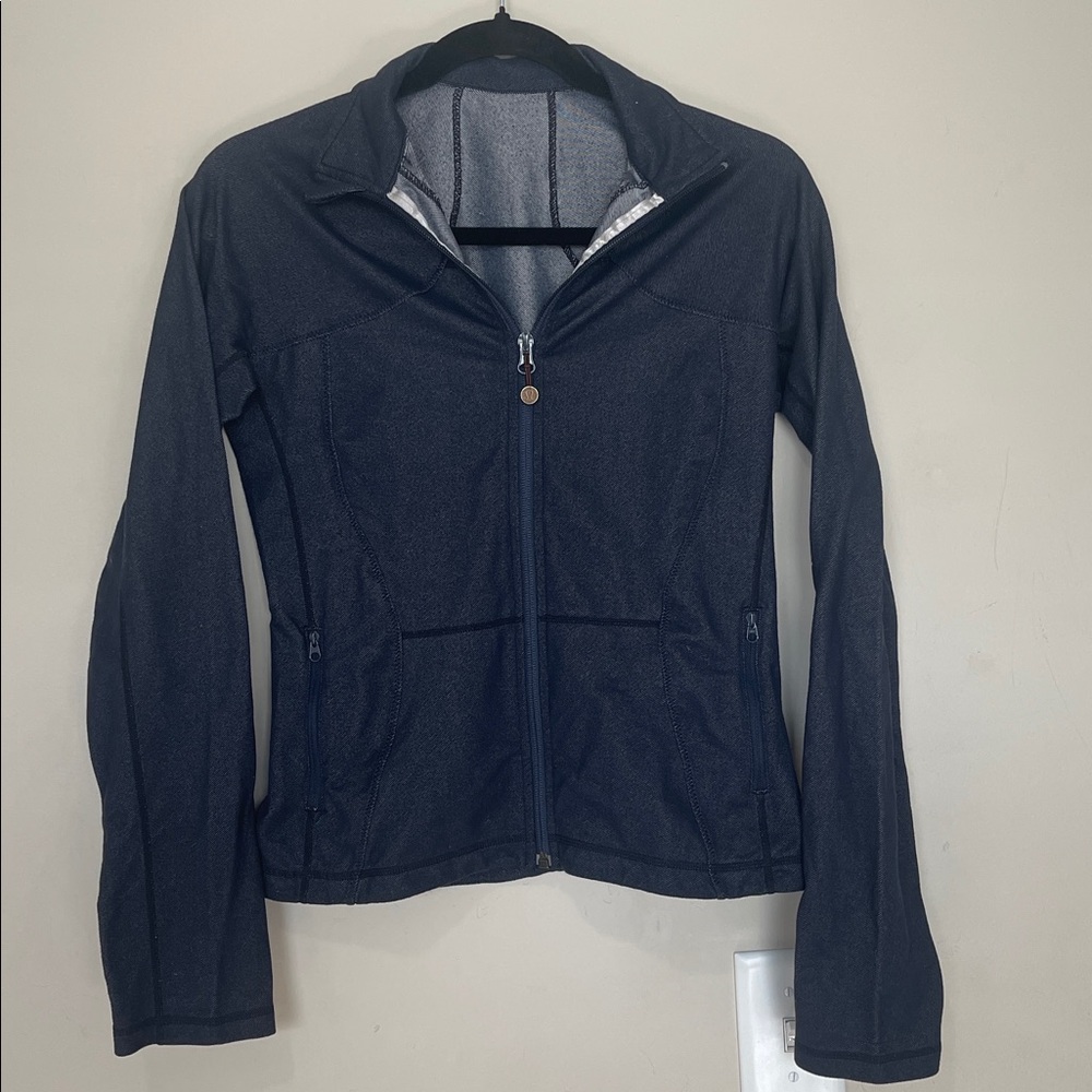 Lululemon Full Zip Sweater Blue Jacket Small Medium